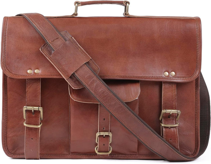 Alaska exports Leder-Laptoptasche | Leder-Kuriertasche für Damen und Herren | Aktentaschen für Herre