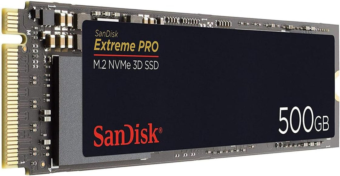 SanDisk Extreme PRO M.2 NVMe 3D SSD 500 GB interne SSD (Lebensdauer von bis zu 300 TBW, 3D-NAND-Tech