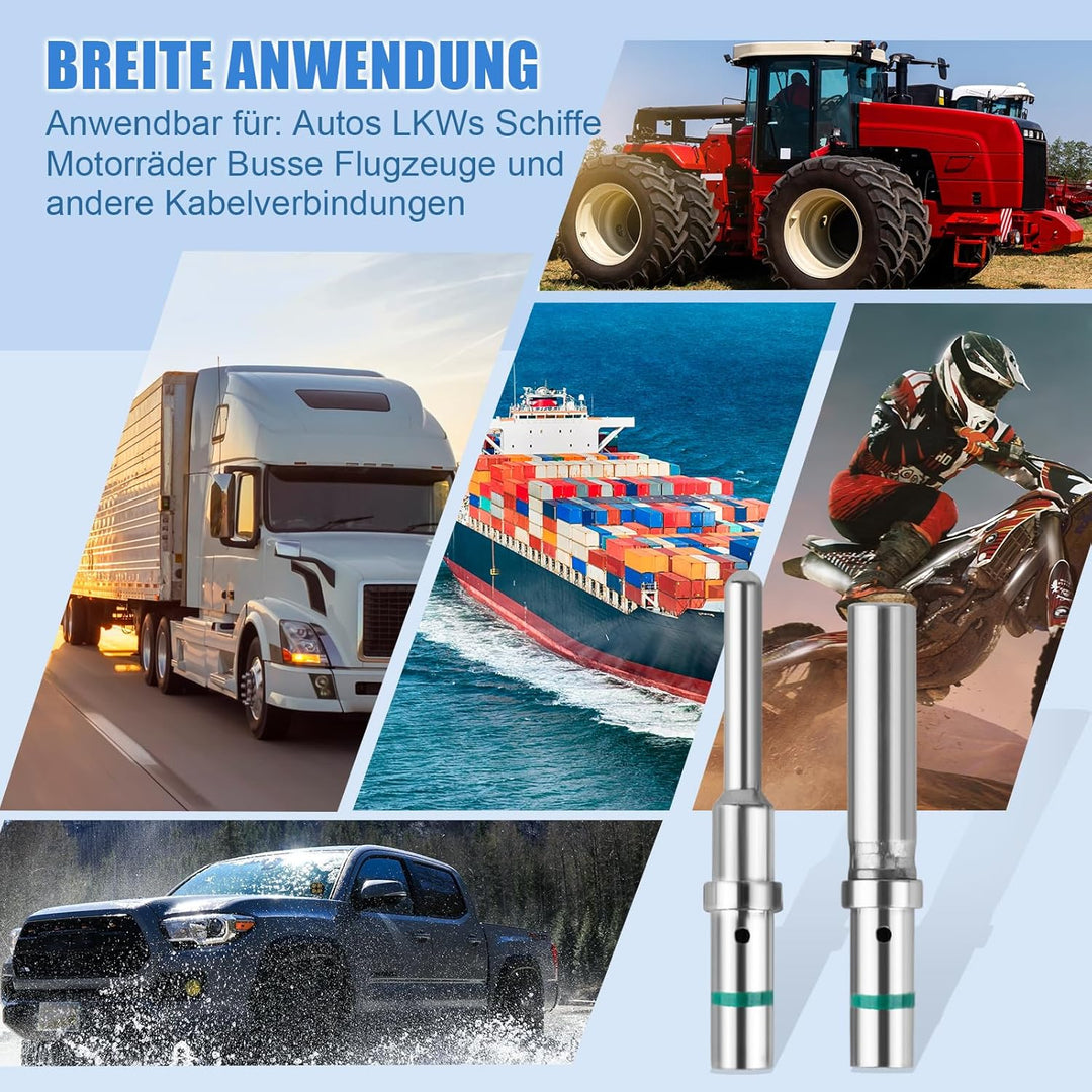 JRready ST6118 Deutsch Kontakt Kit 16# Deutsch Solid Pin Male Female Wire Gauge 14-20AWG Deutsch Ter