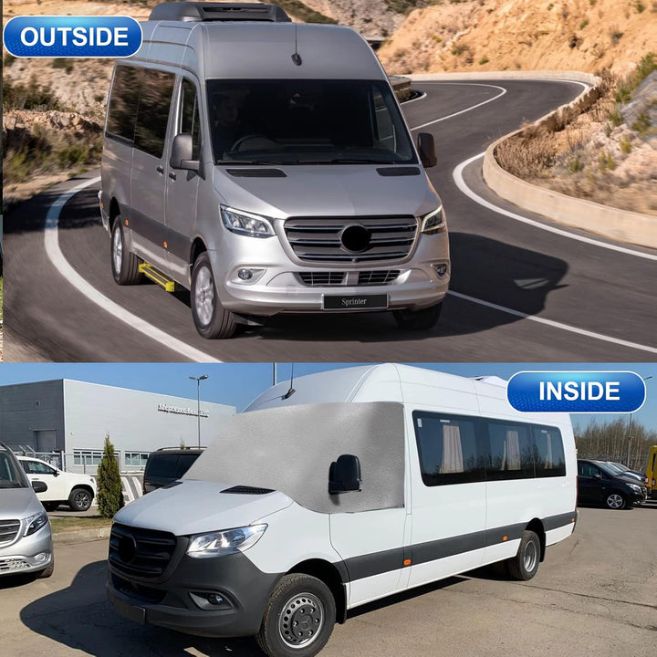 Mercedes Sprinter 2019-2023 Sonnenschutz Frontscheibe, Windschutzscheibenabdeckung, Passend für Merc