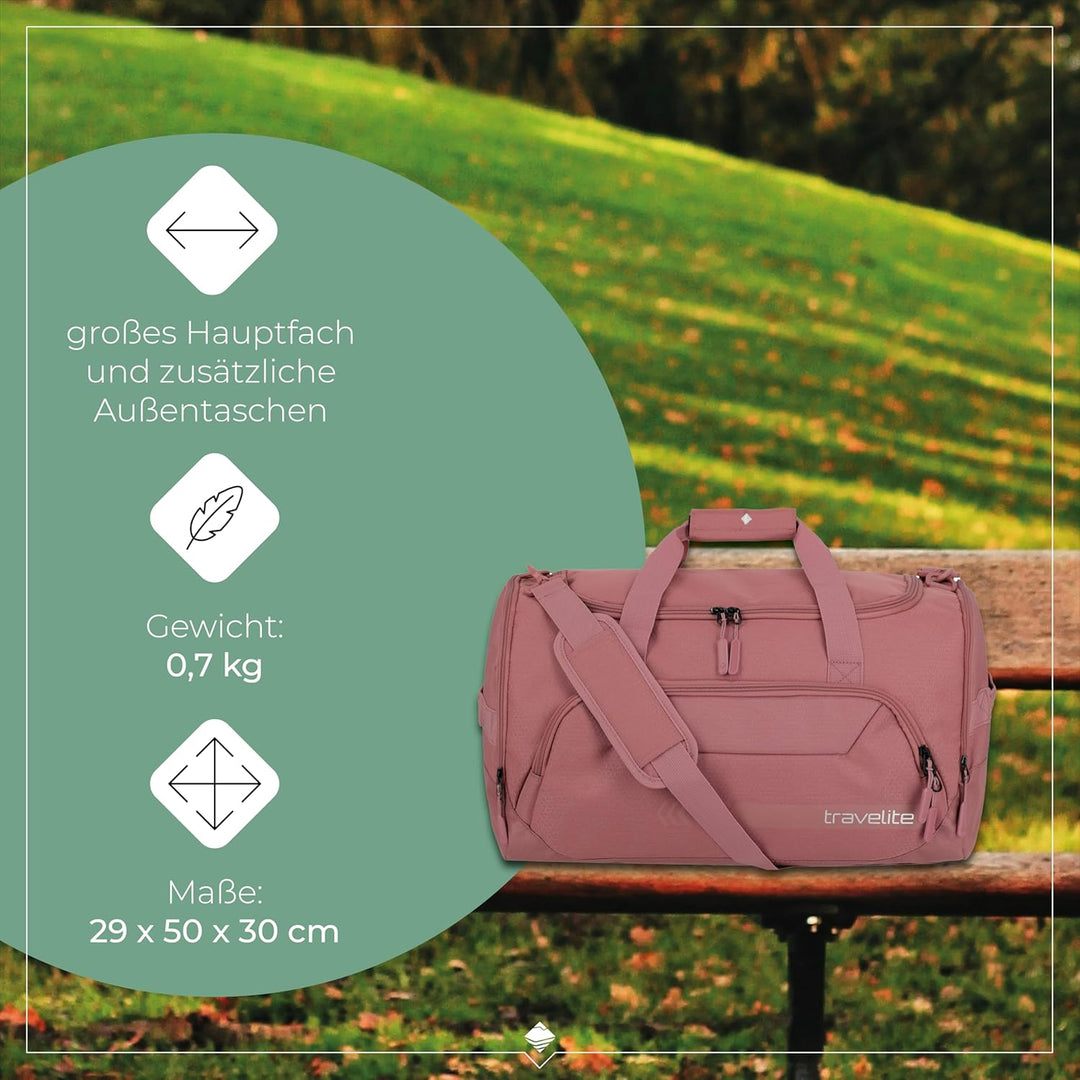 Travelite Kick Off Weekender Reisetasche M 50 cm M (50 cm) Rosé, M (50 cm) Rosé