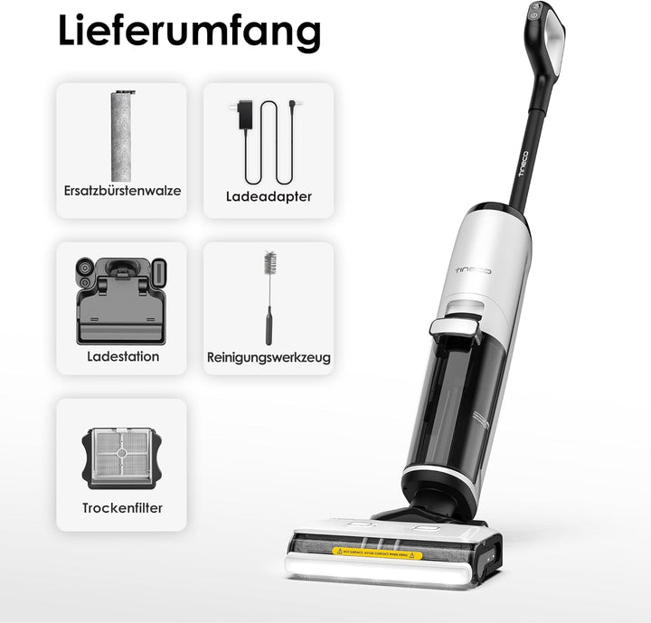 Tineco Floor ONE S7 Steam Schnurloser Dampfreiniger, Dampfmop für Verschmutzungen auf Hartböden mit