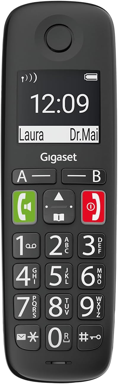 Gigaset E290HX - DECT-Mobilteil mit Ladeschale - Fritzbox-kompatibel - Schnurloses Senioren-Telefon