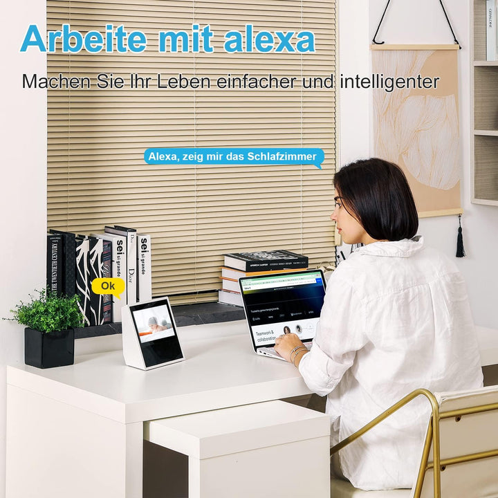 Little elf Überwachungskamera, Litokam 2K Babyphone mit Kamera mit Bewegungserkennung, Nachtsicht, 2