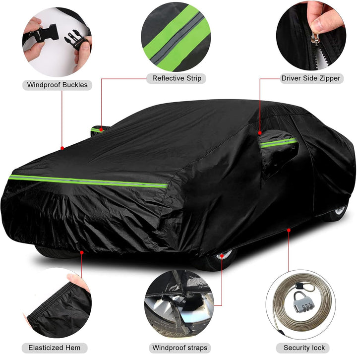 Auto Abdeckung Vollgarage Passend für Jaguar F-Type 2014-2022, Auto Abdeckplane Wasserdicht Atmungsa