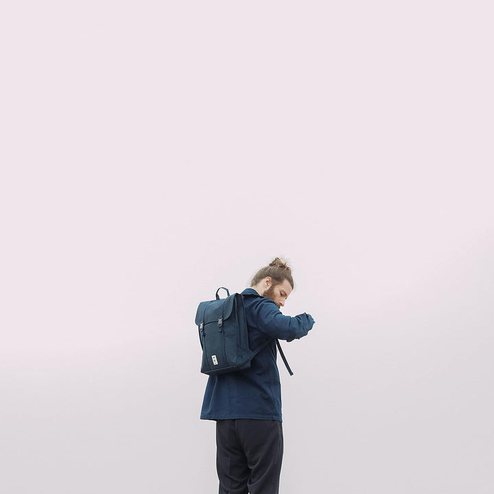 Lefrik - Praktischer Laptoprucksack Handy - Rucksack aus 100 % recycelter Stoff - Eco Friendly - Für