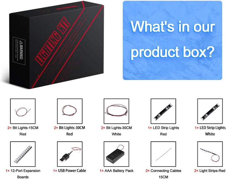 Led Licht Set für Lego Ford Mustang Shelby GT500, Led Beleuchtungs Set für Lego 42138 Technic Ford M