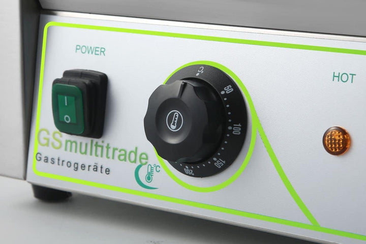 GS Multitrade Paninitoast,Sandwichtoaster mit geriffelter Gusseisenplatte Paninigrill