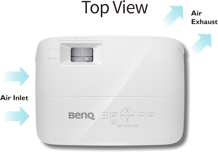 BenQ MW550 DLP-Projektor (WXGA, 1280 x 800 Pixel, 3.600 ANSI Lumen, HDMI, 20.000:1 Kontrast, 3D), We