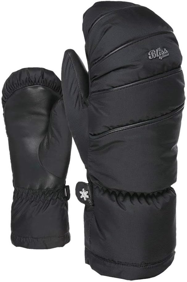 Level Damen Pandora Mitt W Winterhandschuh, Black, 7/S