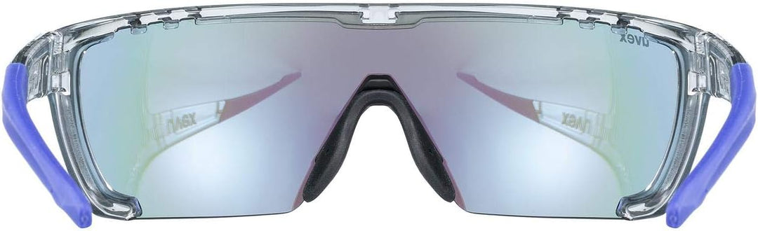 Uvex Unisex Sportstyle 707 Sportbrille (1er Pack) Einheitsgrösse clear/mirror blue, Einheitsgrösse c