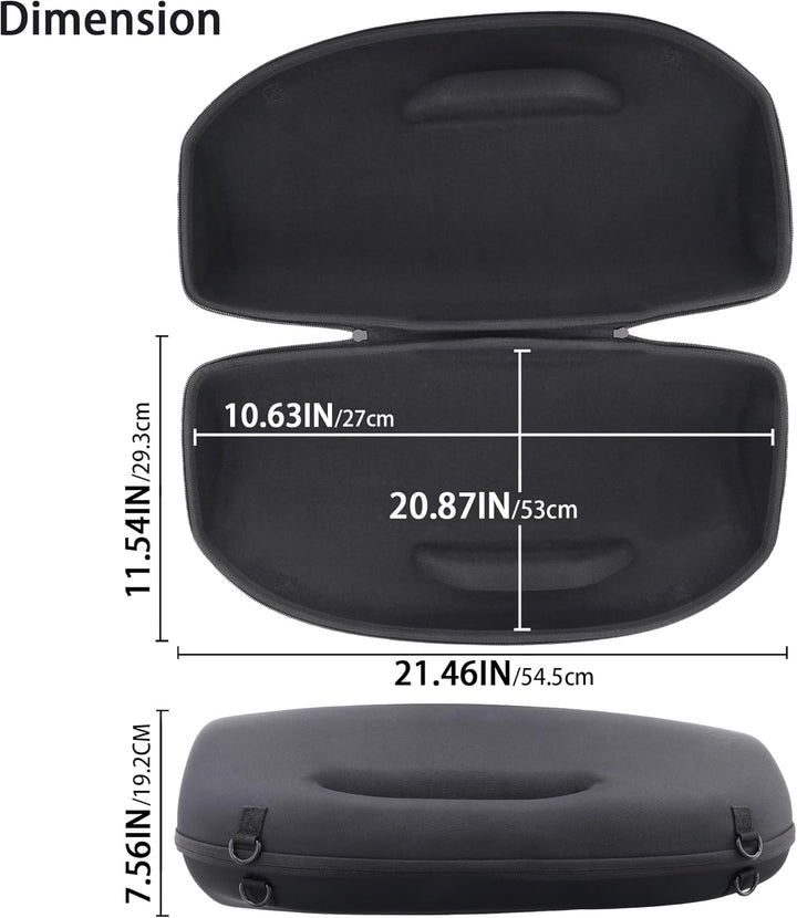 co2CREA Hart Tragetasche mit Mini Zubehörtasche und Schultergurt Für JBL Boombox 3 /Boombox 3 WiFi/B