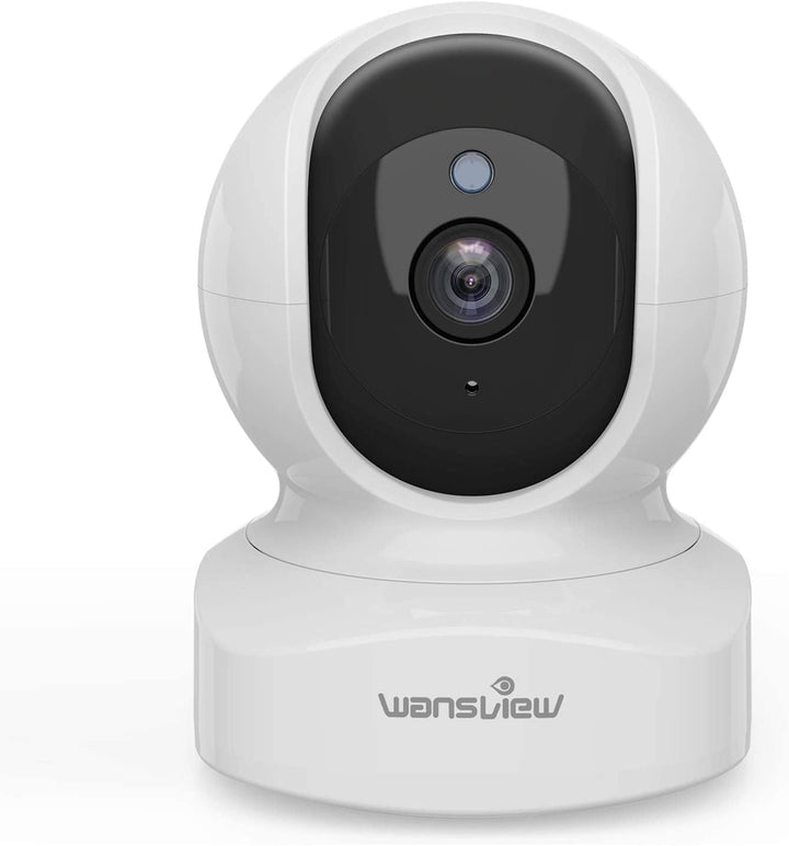 Wansview WLAN IP Kamera,1080P Überwachungskamera innen, 2.4Ghz WiFi schwenkbare Haustier Kamera , Ba