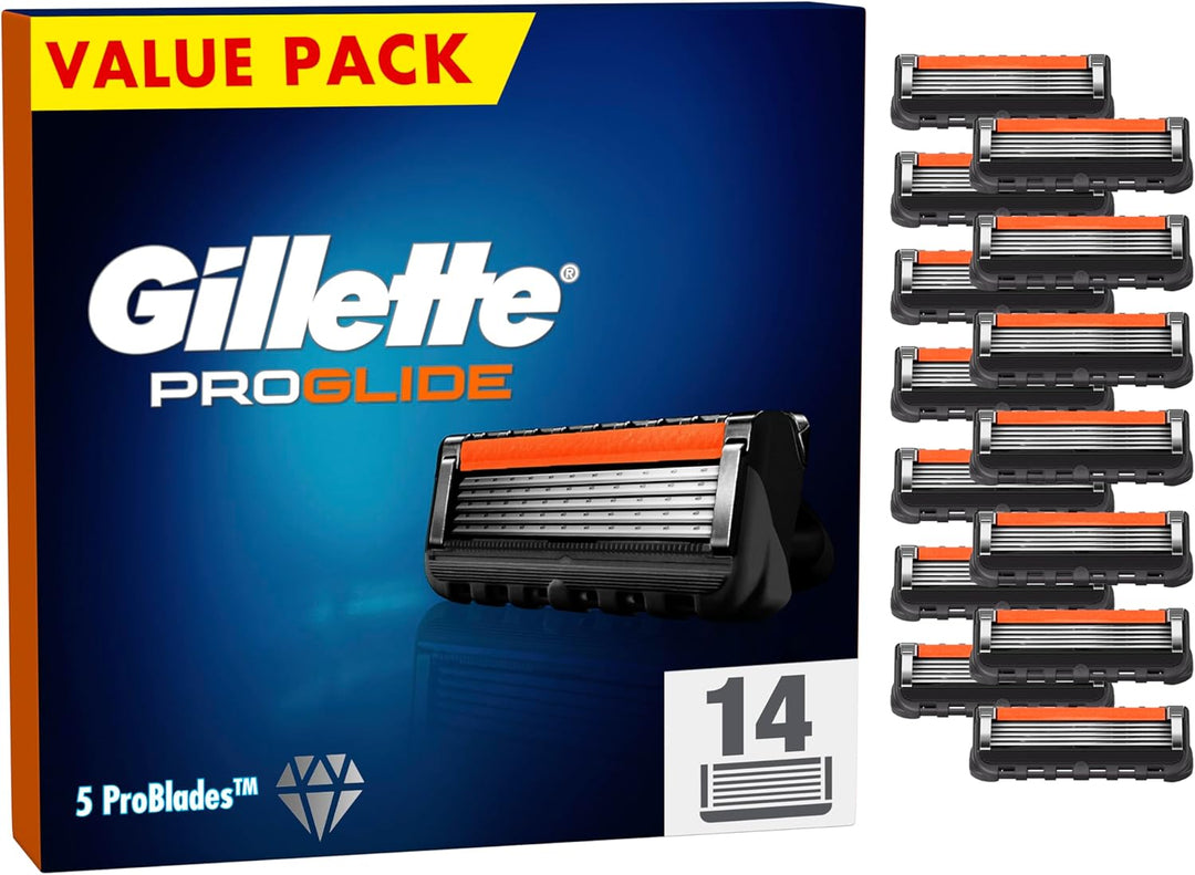Gillette ProGlide Rasierklingen, 14 Ersatzklingen für Nassrasierer Herren mit 5-fach Klinge Neu, Neu