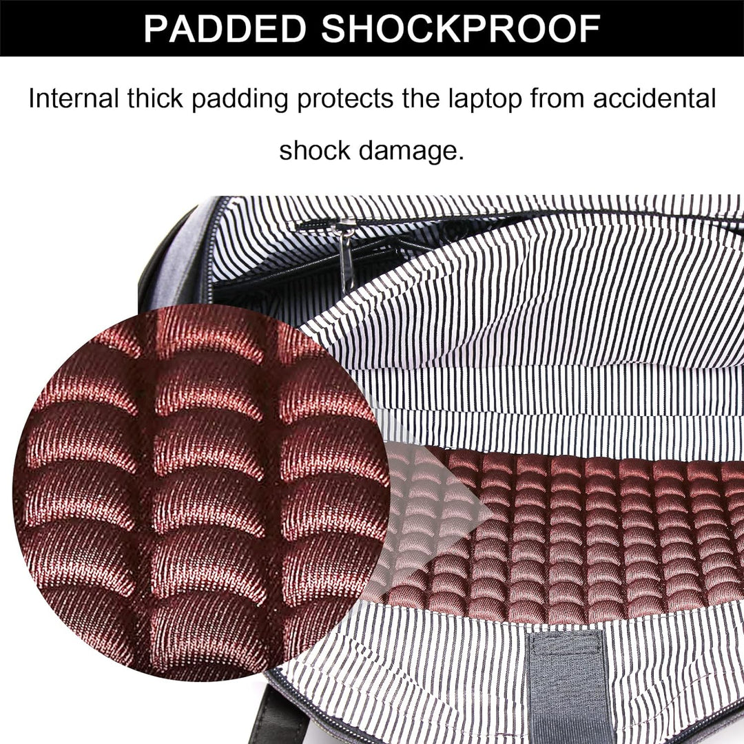 Chase Chic Laptop Handtasche Damen, Gross Wasserdicht 15.6 Zoll Laptop Tasche Arbeitstasche, Elegant