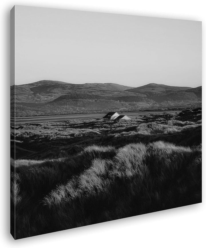 deyoli Landschaft in Wales, England Format: 70x70 Effekt: Schwarz&Weiss als Leinwandbild, Motiv fert