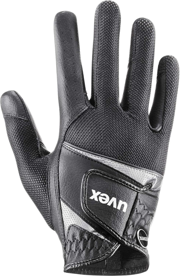 Uvex Unisex – Erwachsene Sumair Reithandschuhe 6.5 black-silver, 6.5 black-silver