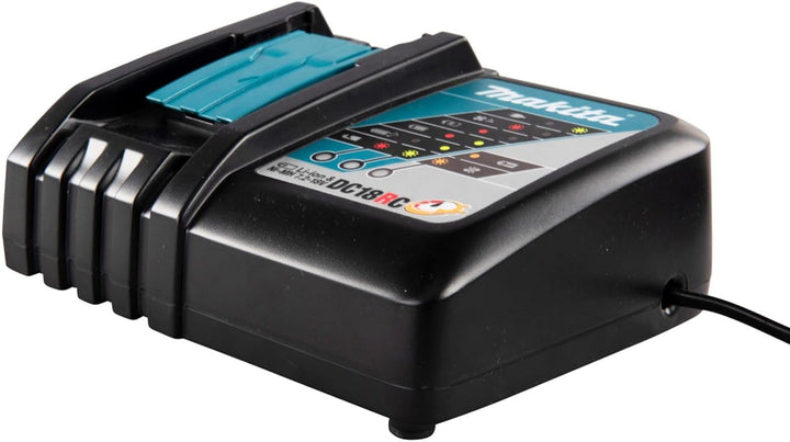 Makita DC18RC / DC18RA Schnellladegerät, für Li-Ion 7,2 V - 18 V Akkus, Schwarz