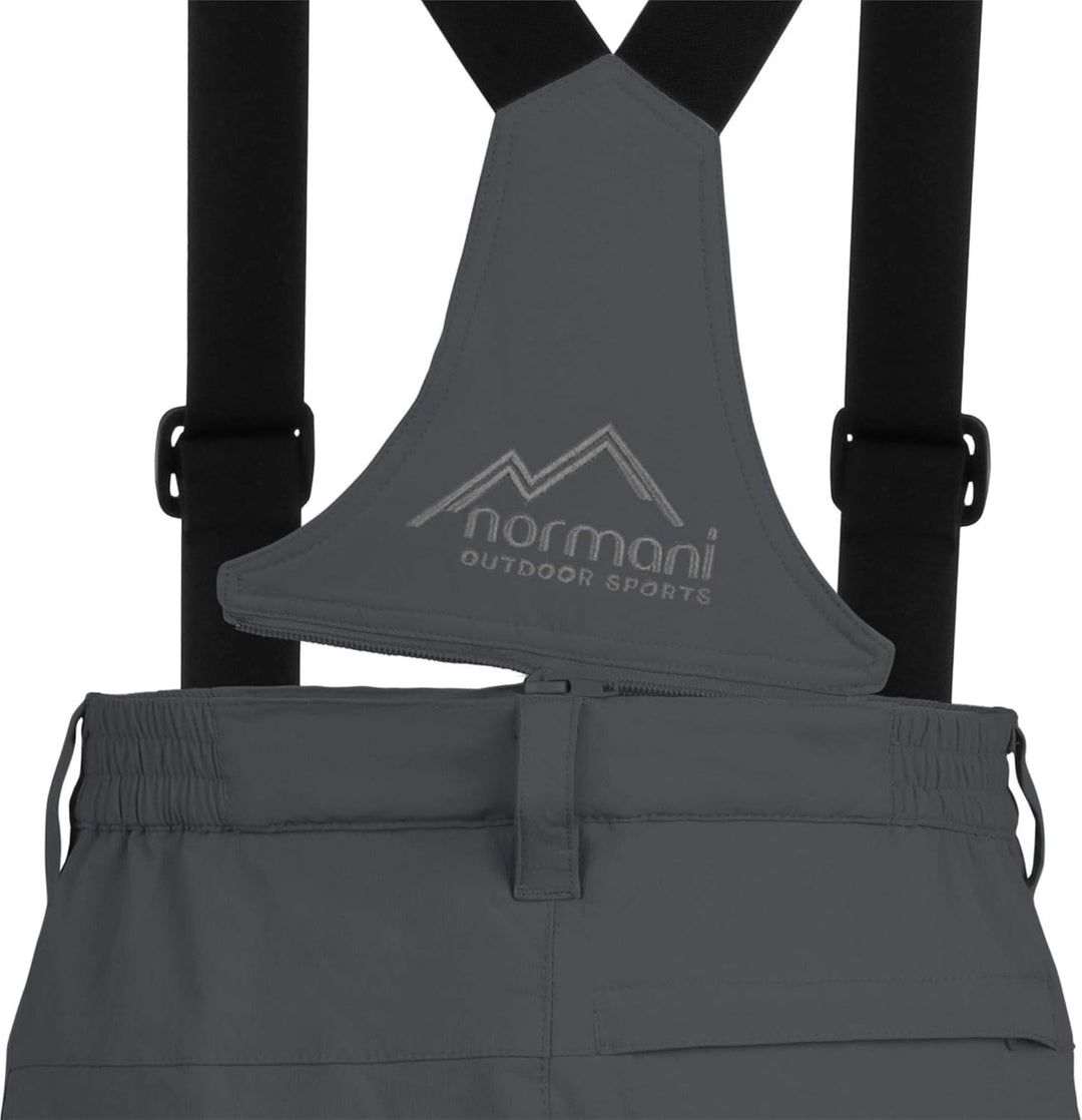 normani Outdoor Sports Herren Winter Softshellhose gefüttert mit abnehmbaren Hosenträgern und 4-Wege