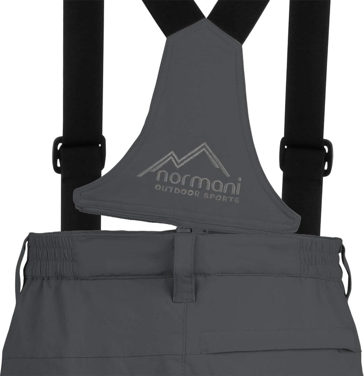 normani Outdoor Sports Herren Winter Softshellhose gefüttert mit abnehmbaren Hosenträgern und 4-Wege