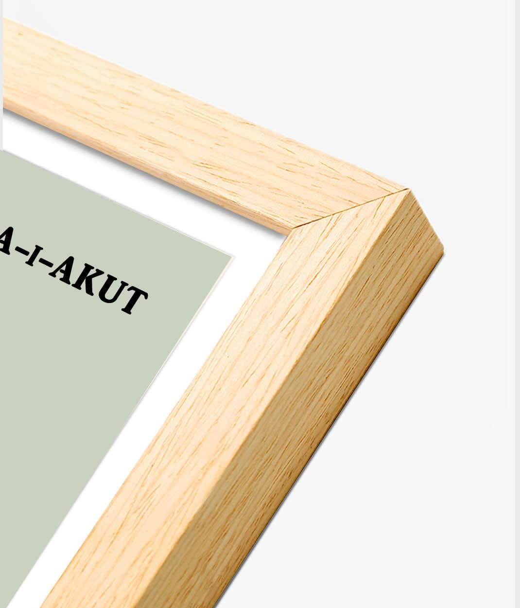 TUKA A3 Wechselrahmen Holz Natur mit Magnetverschluss, Acryl Info-Rahmen Plakatrahmen Posterrahmen B