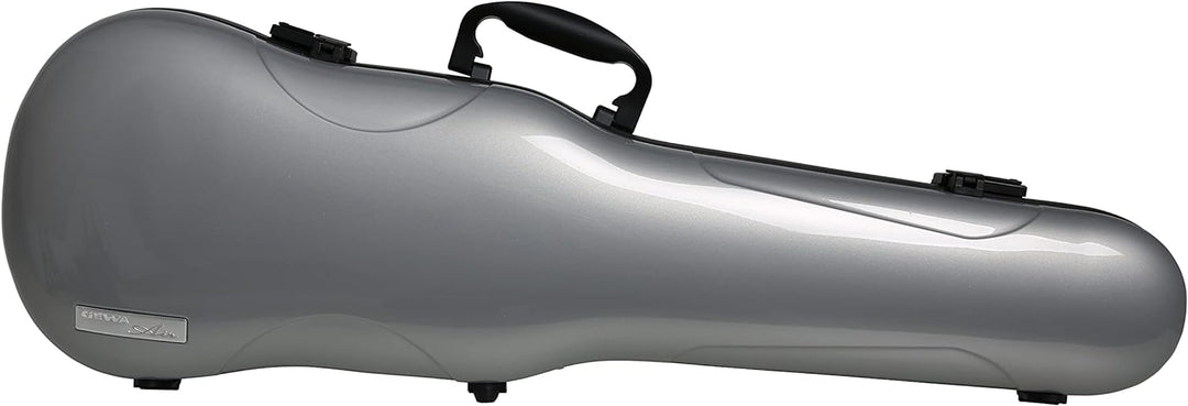 GEWA Violinformetui AIR 1.7 silber metallic / schwarz Made in Germany ohne zusätzlichen Seitengriff