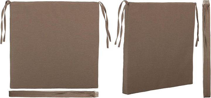 Brandsseller Sitzkissen Stuhlkissen Sitzauflage Stuhlauflage - Uni Farben mit 4 Kordelbändern für si