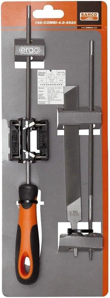 Bahco 168-COMBI-4.8-6920 Kettensaegefeile-Set, Ergo-Heft, 200mm Ø 4,8mm, Feilen-Hilfe 1St., small sm