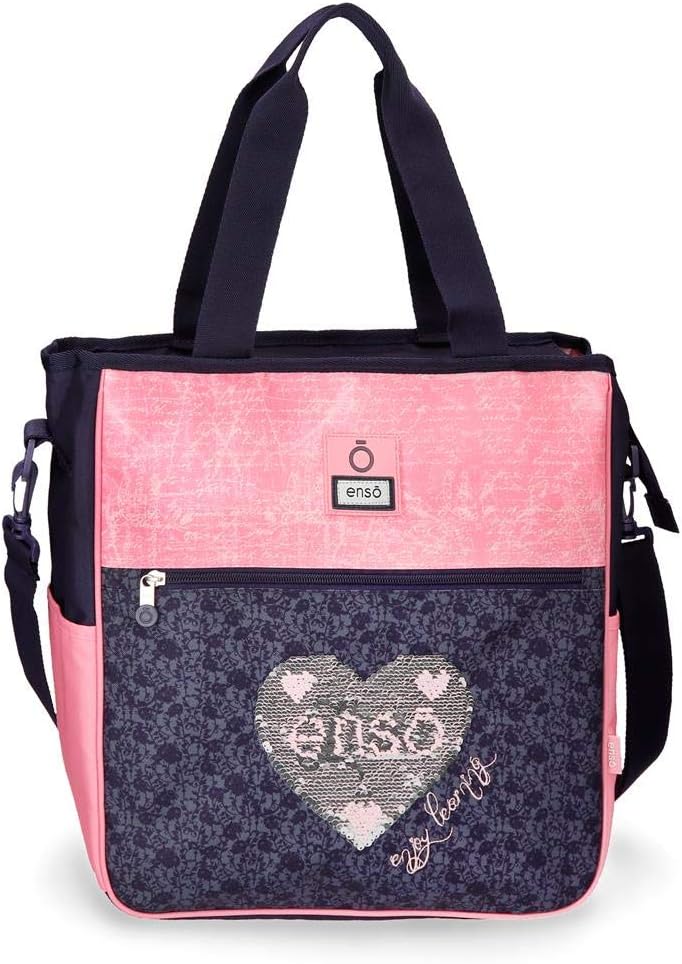 Enso Learn Handtasche zum Einkaufen Mehrfarbig 31,5x36x5,5 cms Polyester für 13,3"-Laptop Shopper-Ta