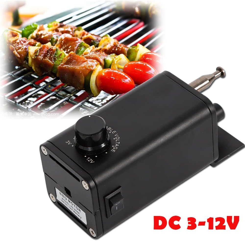 BJTDLLX 15W Grillmotor Drehgrill Motor für Grillspiess BBQ Rotisserie Getriebemotor DC 3-12V