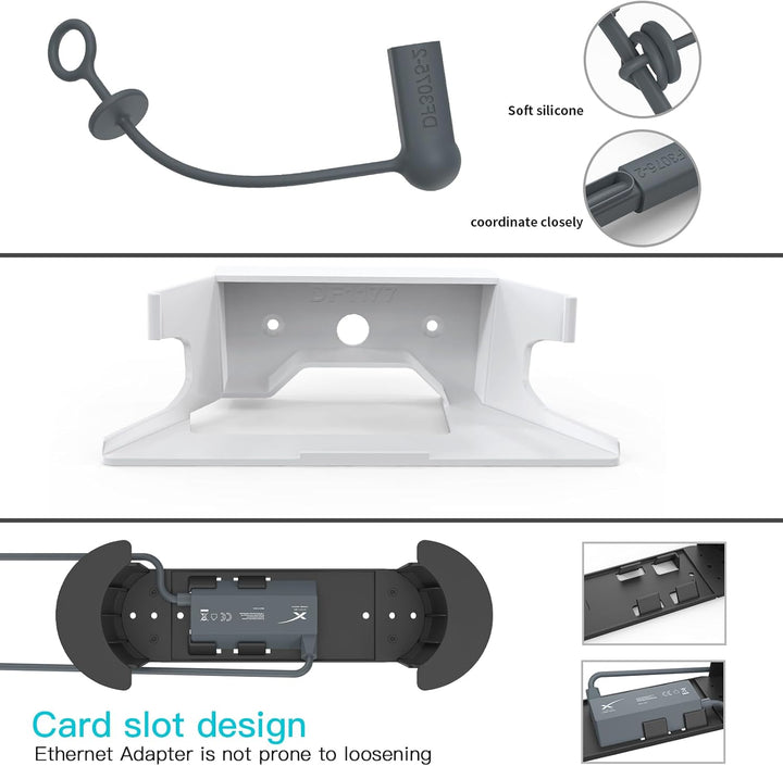 HOLACA 3-in-1-Wandhalterungs-Set für StarLink Mesh WiFi Router V2 & Star Link Ethernet Adapter (Star