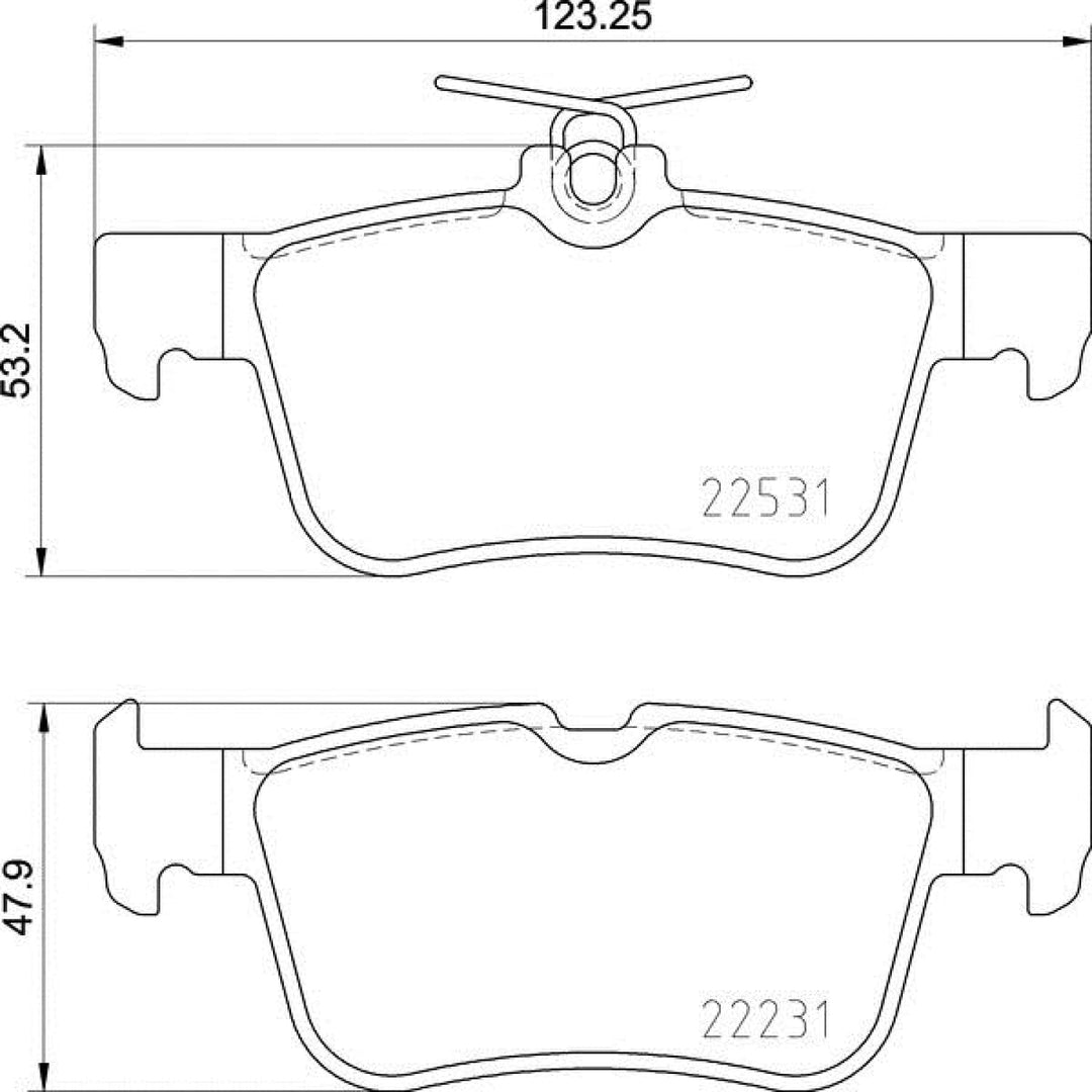 BREMBO P 24 175 Brake Pad