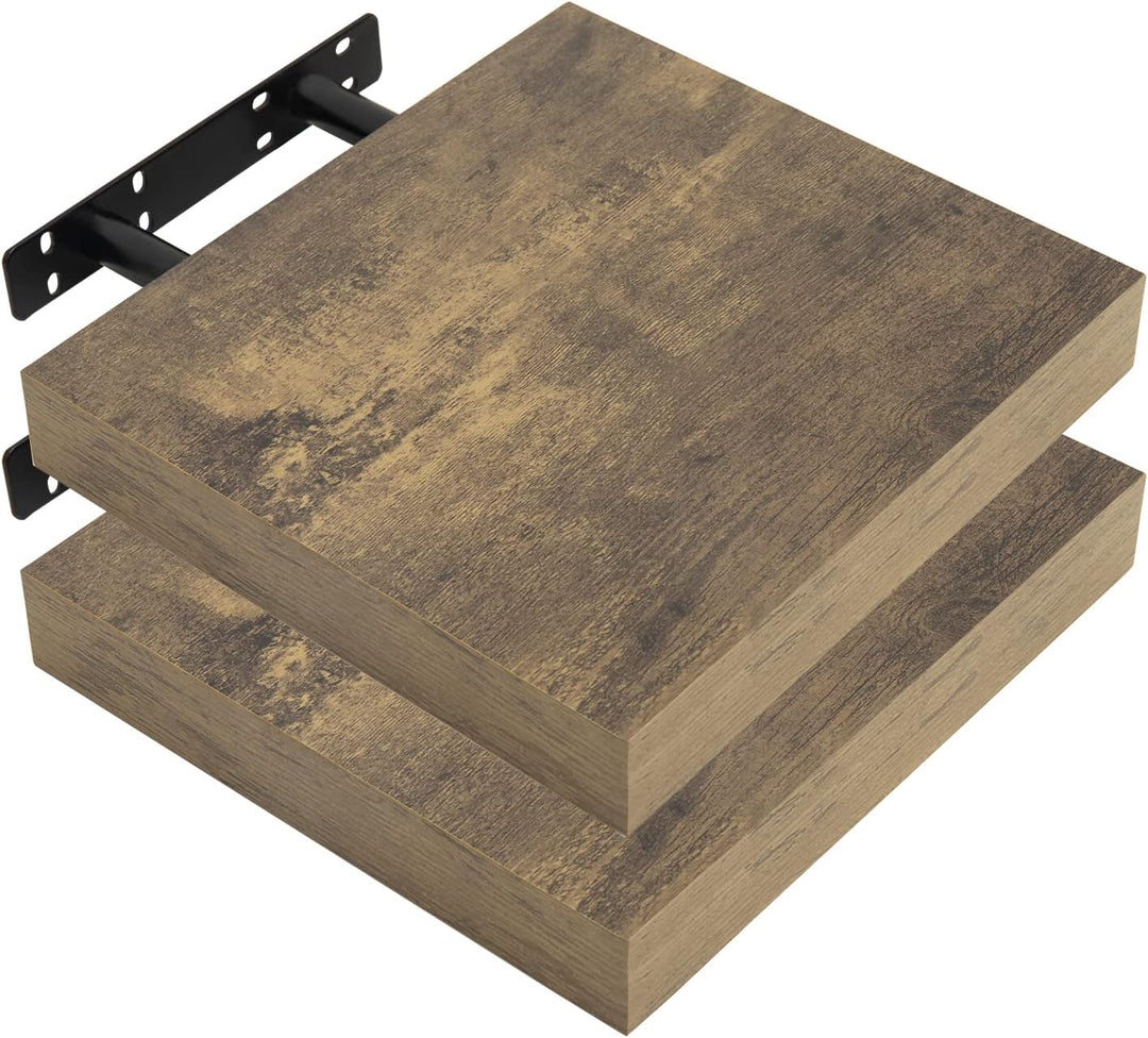 WOLTU 2X Wandregal Wandboard Bücherregal Regale für Deko Wandablagen aus MDF Holz, 2er Set Hängerega