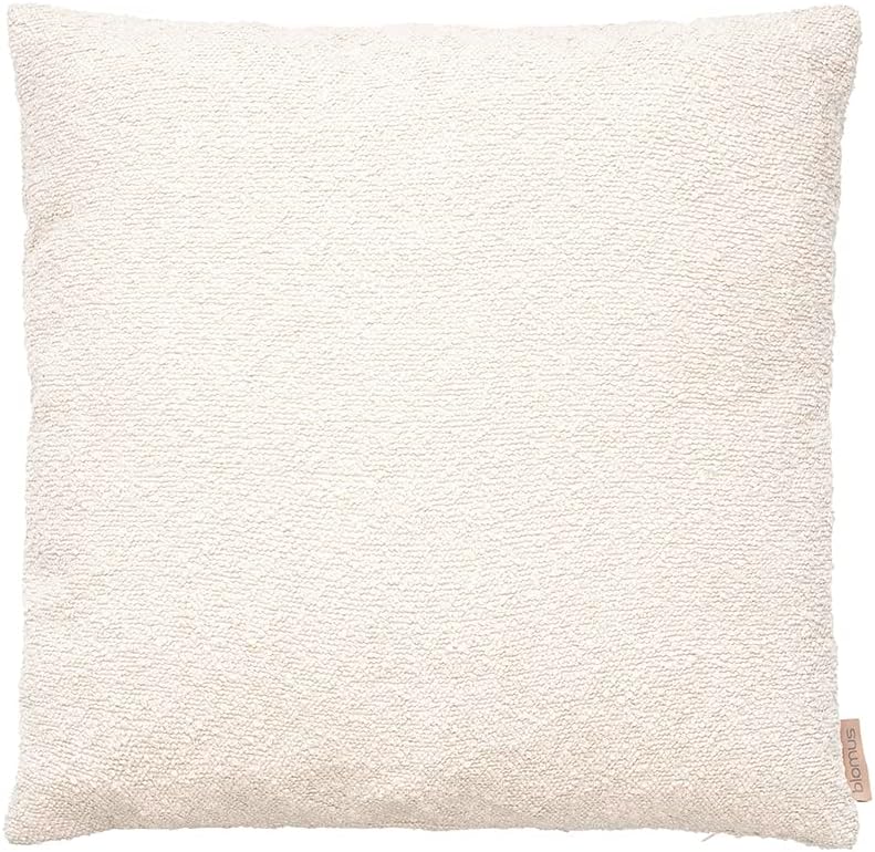 Blomus Kissenbezug Boucle, Kissenhülle für Kopf- oder Sofakissen, Moonbeam, 50 x 50 cm, 66586 Moonbe