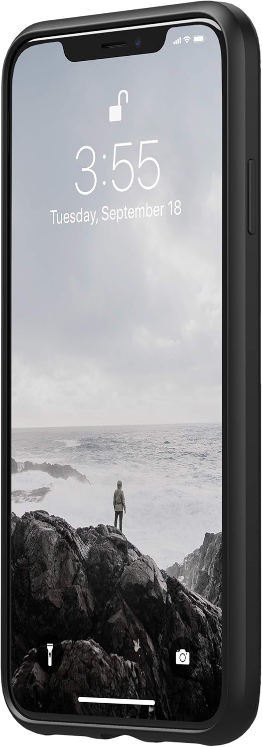 NOMAD NM21T10R00 Rugged Leather Case iPhone XS Max schwarz