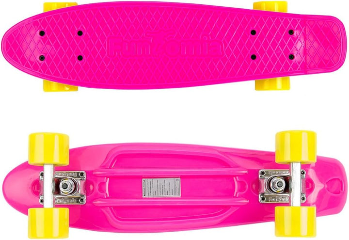 FunTomia Kinder Skateboard Cruiserboard Miniboard 57cm mit oder ohne LED Leuchtrollen Alu Truck Mach