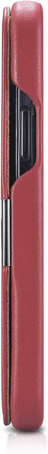 Mobiskin Hülle kompatibel mit Apple iPhone 12 und iPhone 12 PRO (6,1 Zoll), Handyhülle mit echtem Le