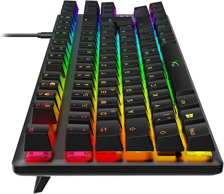 HyperX HX-KB7RDX-DE Alloy Origins Core, RGB Mechanische Gaming Tastatur, Tenkeyless, Red switches, S