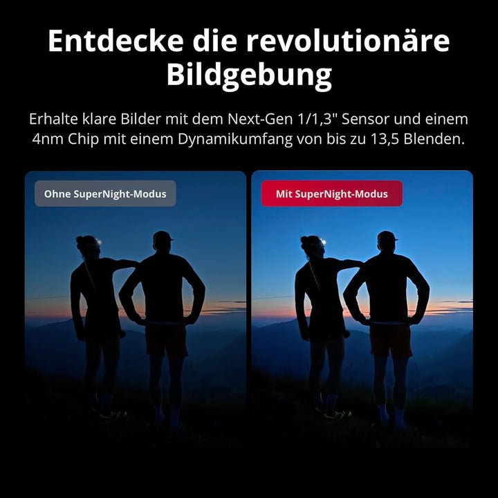 DJI Osmo Action 5 Pro Standard Combo + Mini Verlängerungsstab + Mic Mini Sender (Infinity Schwarz),