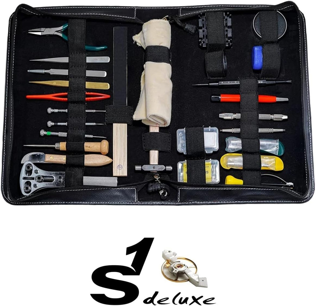 Blue Sky Uhrmacher-Reparaturset, Premium-Werkzeugset für Uhrmacher, mit Öffner für Gehäuse-Rückseite