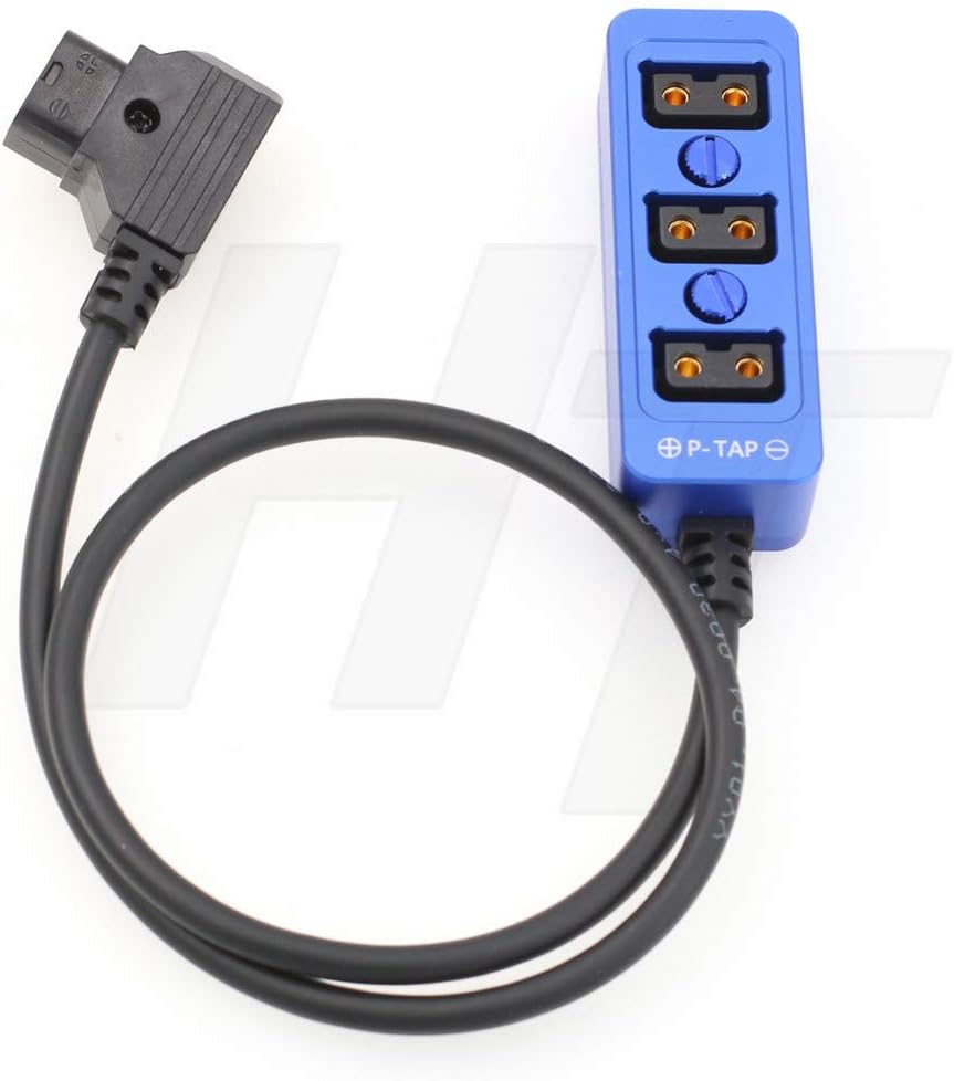 HangTon D-tap 1 auf 3 Triple Power Splitter Kabelbox, D-Tap-Stecker auf Buchse, 3 Port-Verteiler für