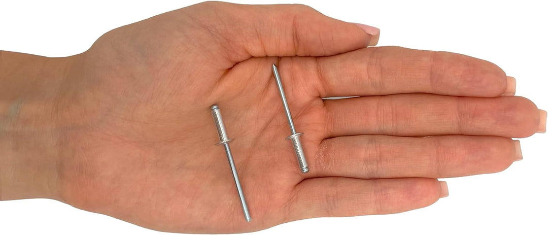 1000 Stück Blindnieten 4,0 x 12 mm Kuppelkopf offen Typ DIN 7337 Aluminium Niet und Stahldorn Pop Ni