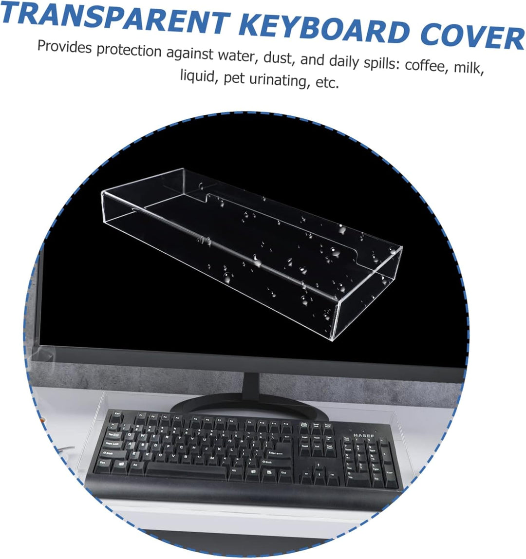 Tastaturabdeckung Transparente Acryl- -Abdeckung, Schutz für Katze, Desktop-, Monitorständer, stauba