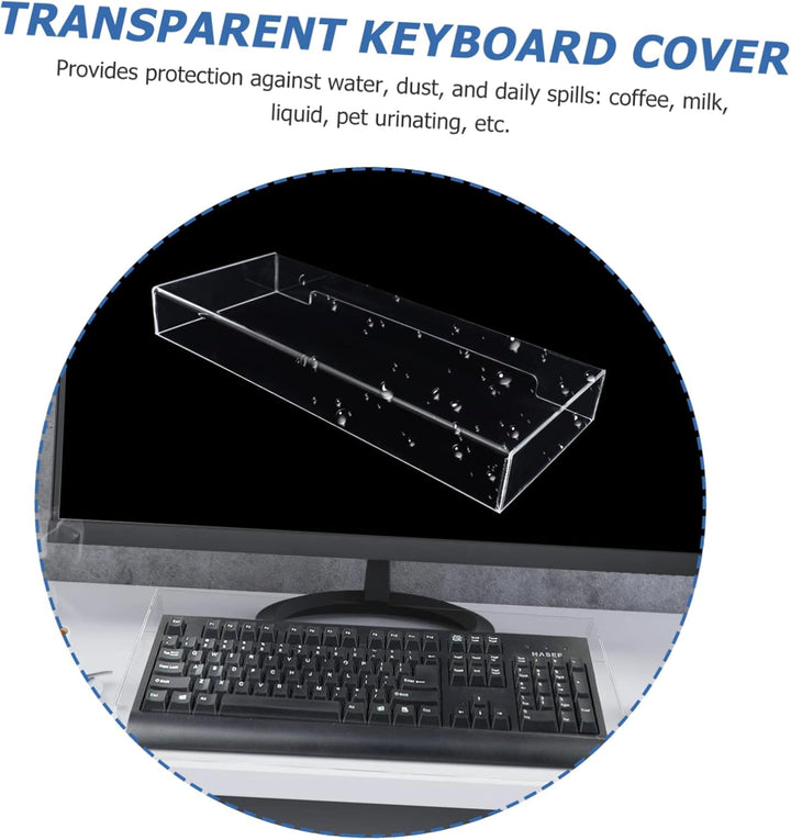 Tastaturabdeckung Transparente Acryl- -Abdeckung, Schutz für Katze, Desktop-, Monitorständer, stauba