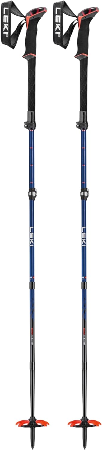 LEKI Sherpa FX Carbon Strong Skistöcke 110-130CM midnight blue-darkblue-red, 110-130CM midnight blue