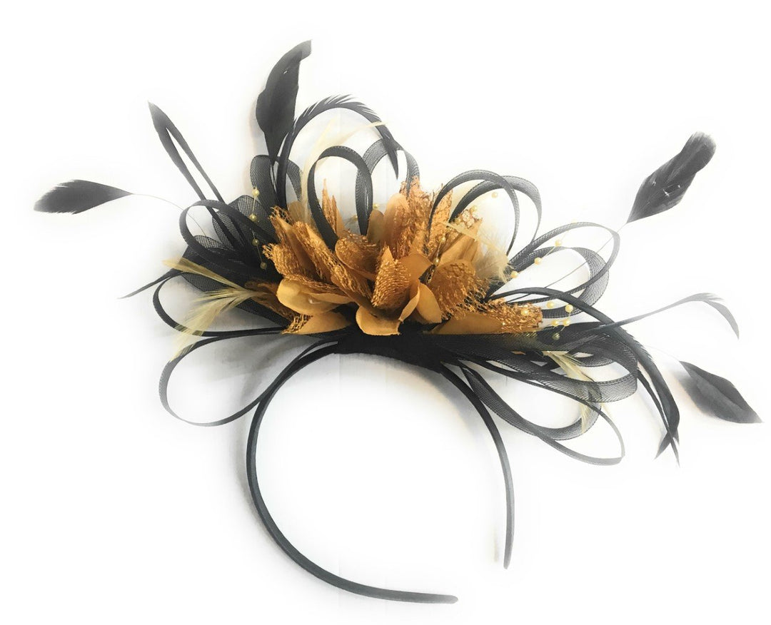 Caprilite Fashion HAARBAND, schwarz/gelb, One size Schwarz/Gelb Einheitsgrösse, Schwarz und Senf 1 s