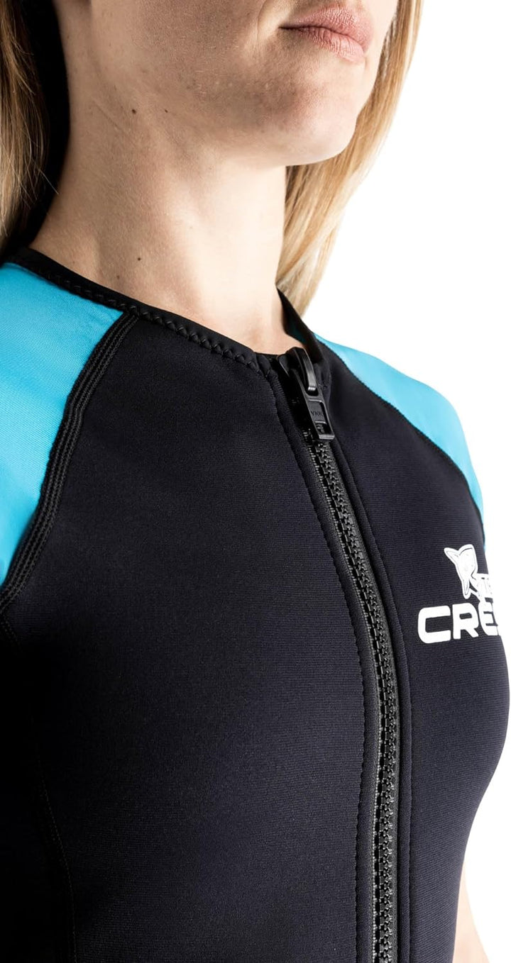 Cressi Tiburon Lady Shorty Wetsuit 2 mm - Shorty Neoprenanzug für Frauen zum Schnorcheln, Schwimmen