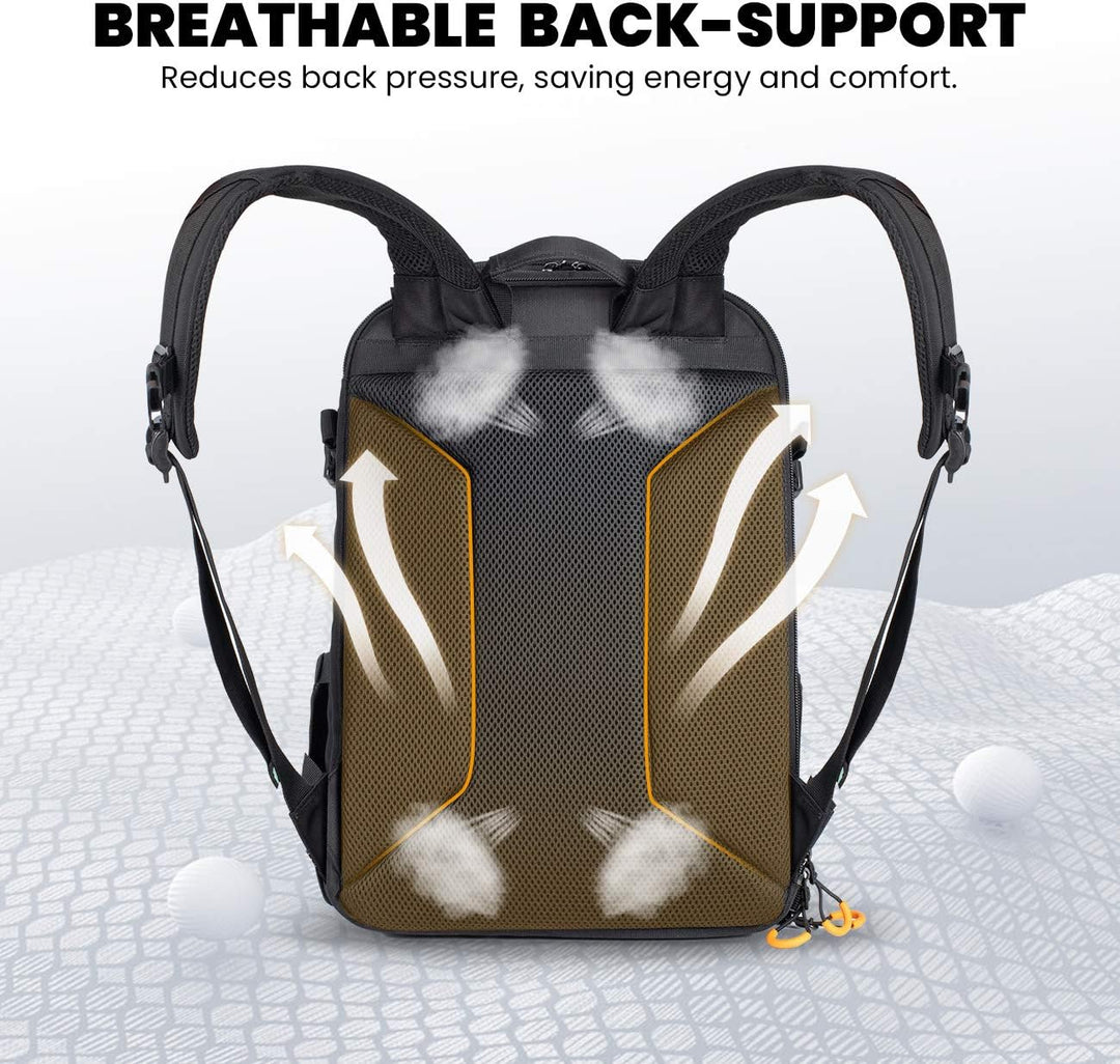 TARION Wasserdicht Kamerarucksack Spiegelreflex: DSLR SLR Gross Kameratasche mit 15,6 Zoll Laptopfac