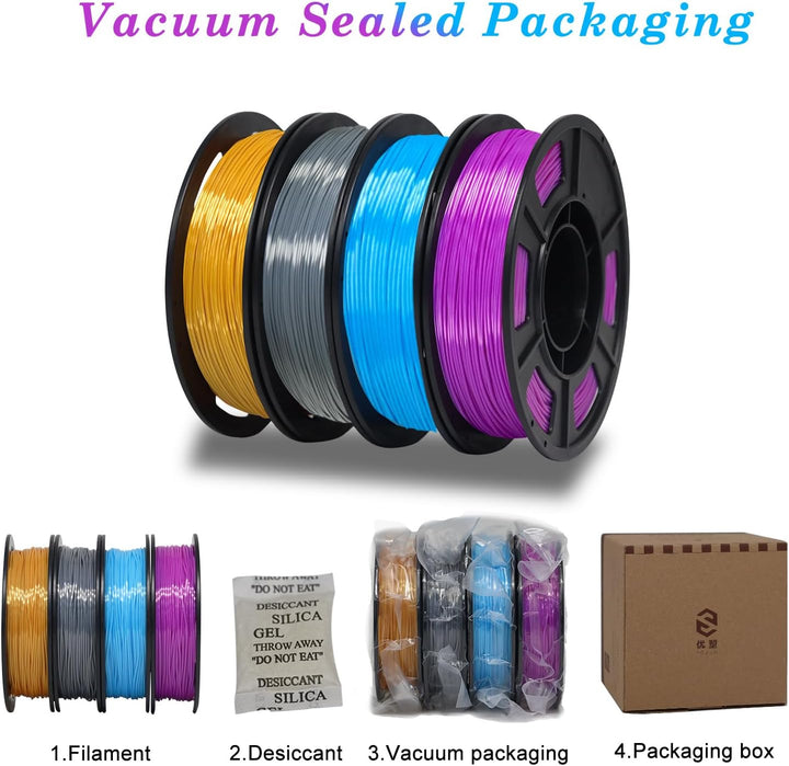 YOUSU Silk tpu filament 1,75 mm, tpu 95a, 3d drucker filament, Flexibles Filament, hohe Härte, Elast