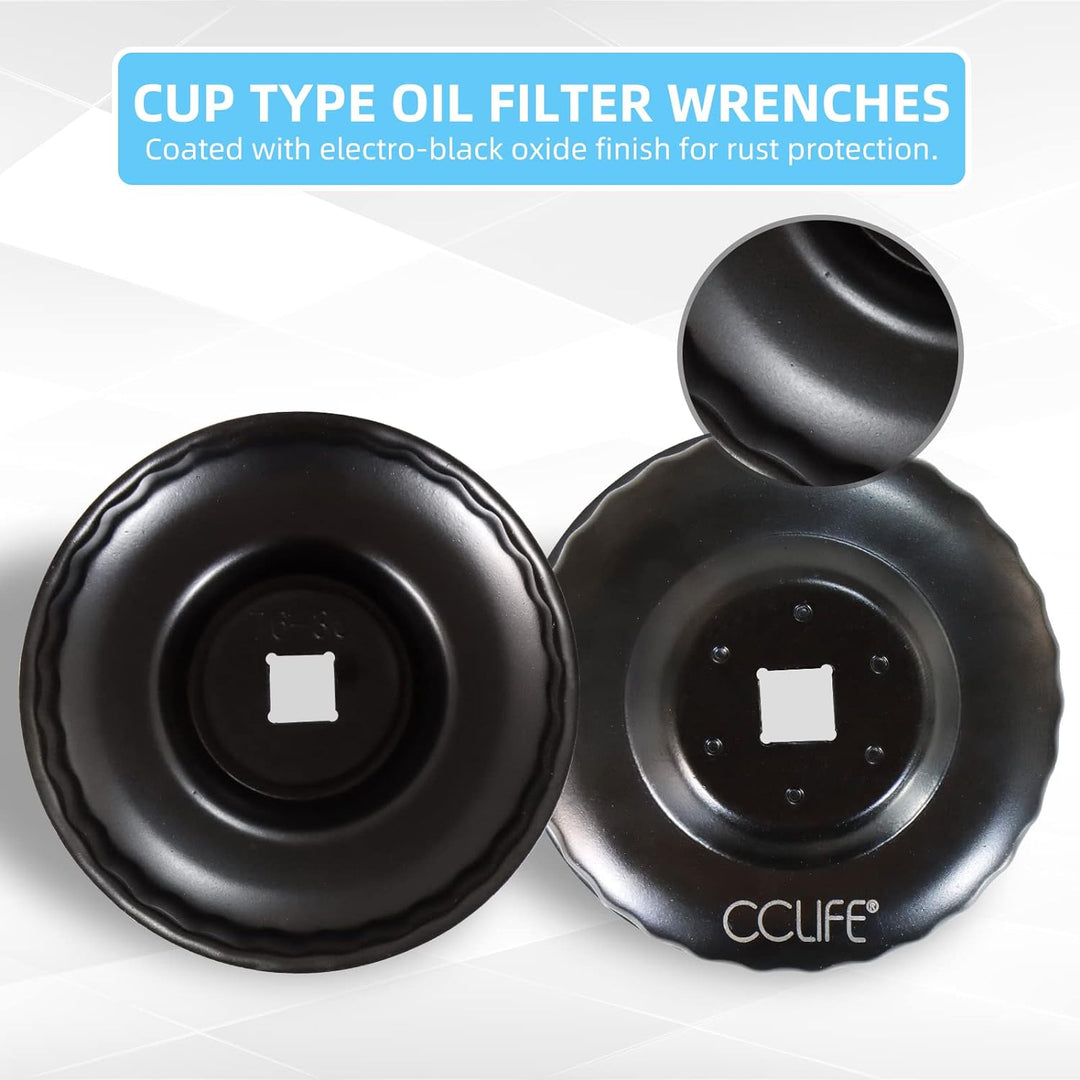 CCLIFE 15 tlg Universal ÖlFilter Ölfilterkappen Ölfilterschlüssel Werkzeug 15tlg Ölfilterkappen, 15t